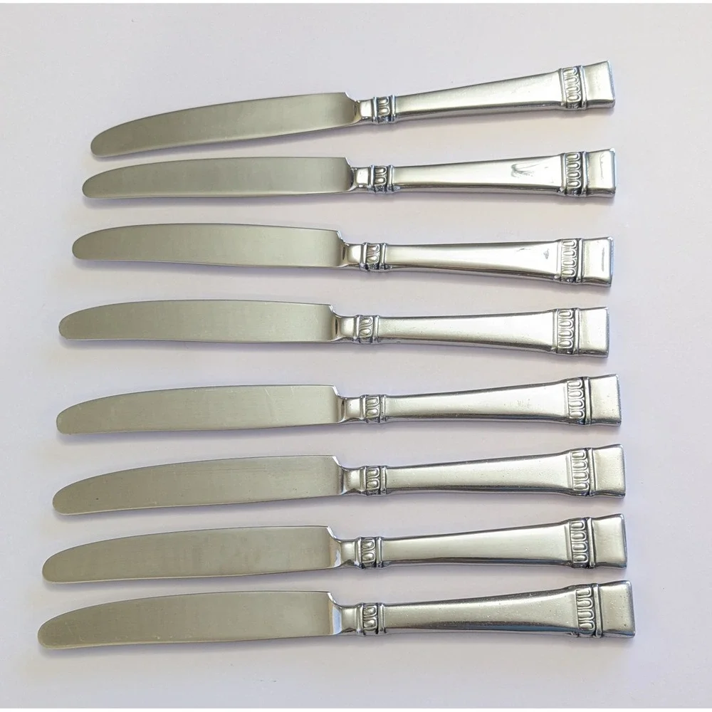 Oneida CADENCE Dinner Knife Knives 18/10 Stainless Indonesia (Set Of 8)
